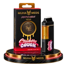 H4CBD  Вейп 95% / Терпены 5% / 2 мл / Вкус: Strawberry COUGH / Muha meds