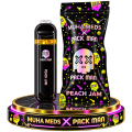 H4CBD + CRD Вейп (50% / 45%) / Терпены 5% / 1 мл / Вкус: PEACH .JAM / Muha meds X Pack Man