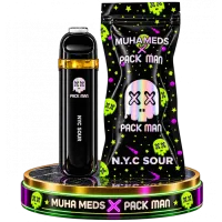 H4CBD Вейп 95% / Терпены 5% / 1 мл / Вкус: N.YC SOUR / Muha meds X Pack Man