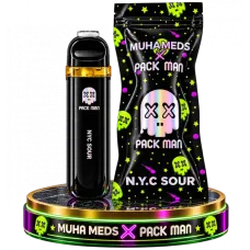 H4CBD Вейп 95% / Терпены 5% / 1 мл / Вкус: N.YC SOUR / Muha meds X Pack Man