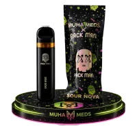 CRD Вейп 95% / Терпены 5% / 1 мл / Вкус: SOUR NOVA / Muha meds X Pack Man