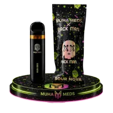 CRD Вейп 95% / Терпены 5% / 1 мл / Вкус: SOUR NOVA / Muha meds X Pack Man